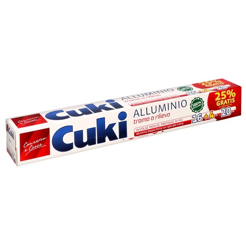 Carta alluminio cuki 16mt - cuki,