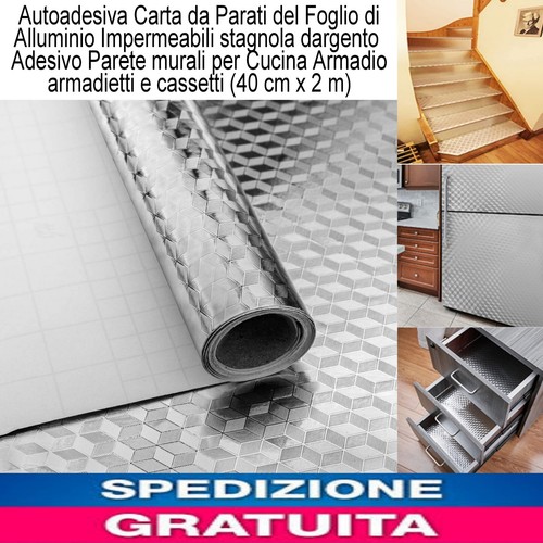 Carta parati in alluminio - carta, da